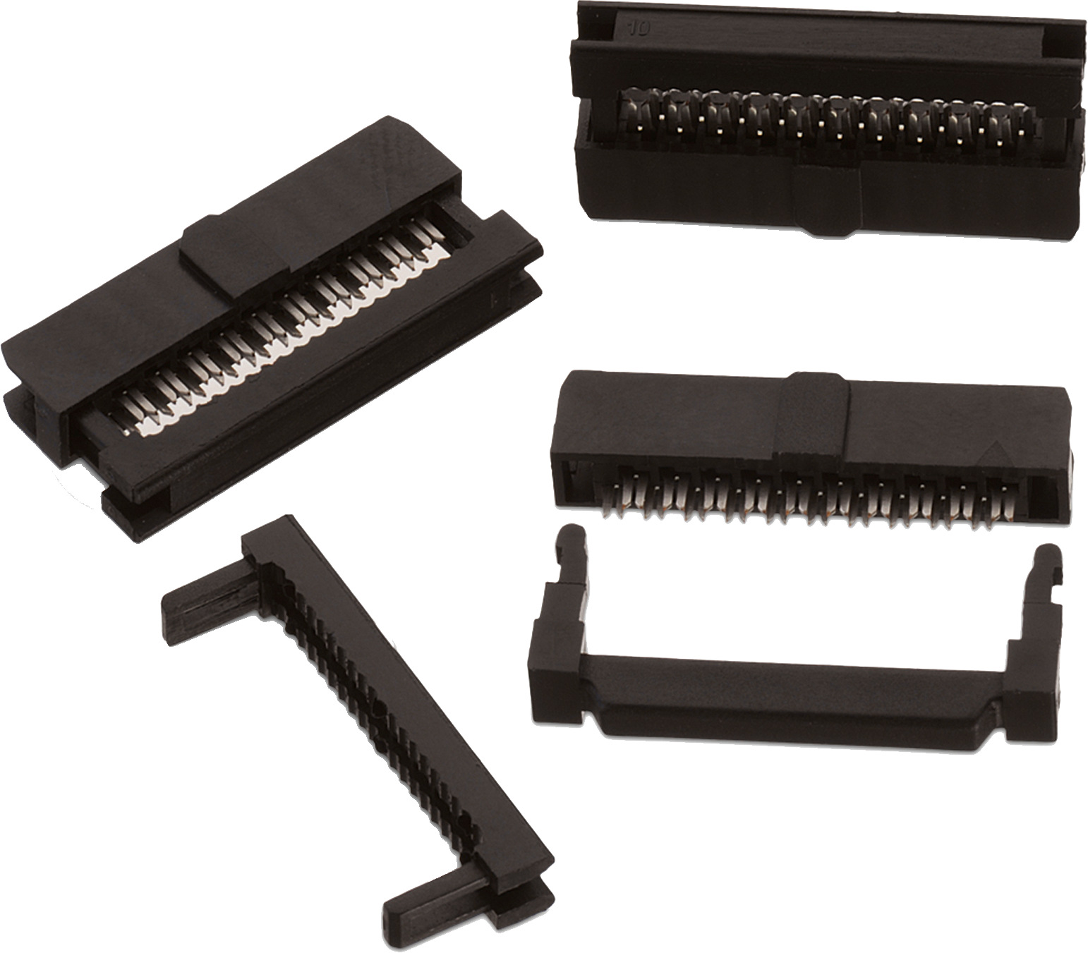 WRBHD 2.00 mm Female IDC Connector w. Strain Relief